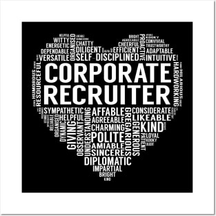 Corporate Recruiter Heart Posters and Art